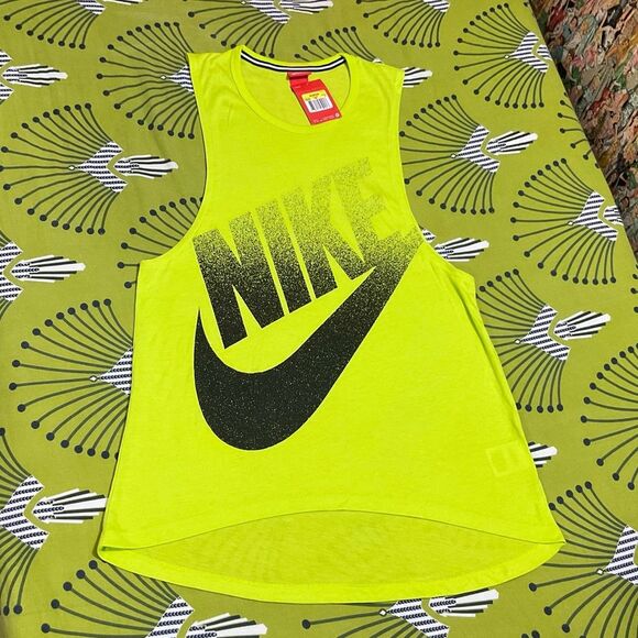 Nike Tops - Nike Neon Yellow Muscle Tank Dress